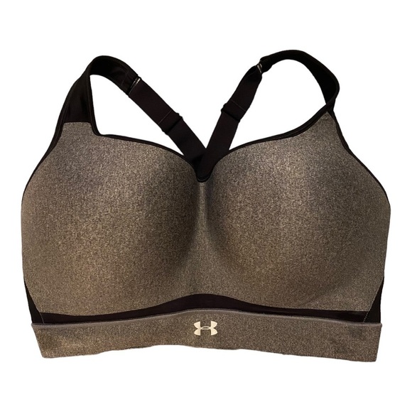 Under Armour Gray and Black Sports Bra - Picture 3 of 11